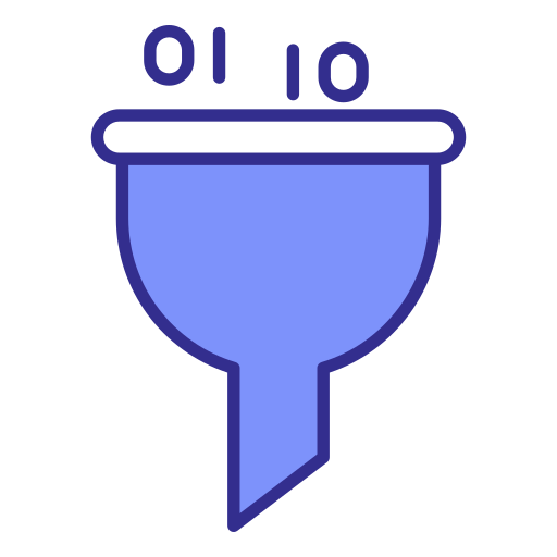 filtro de datos icono gratis