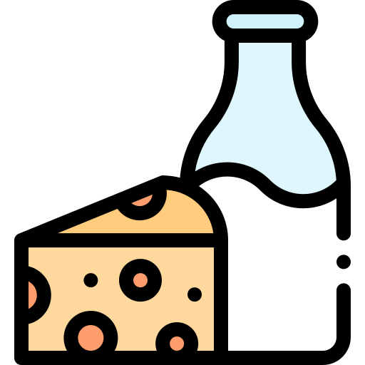 Cheese Detailed Rounded Lineal color icon