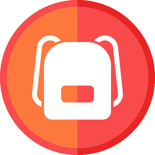 bolsa para la escuela icono gratis