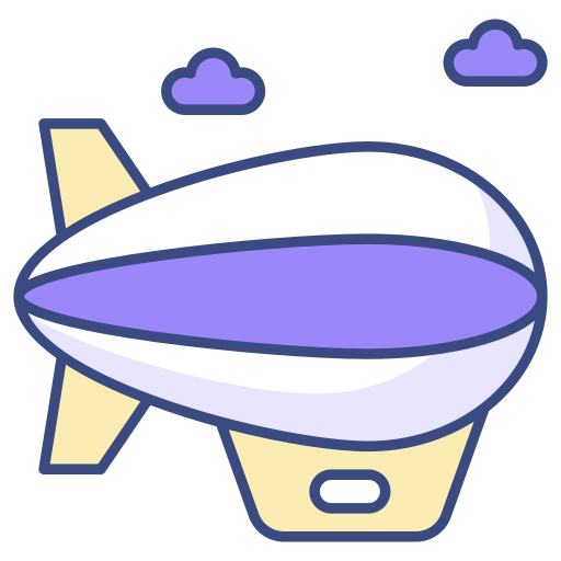 dirigible aéreo icono gratis