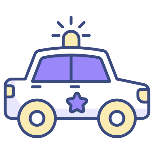 polizeiauto kostenlos Icon