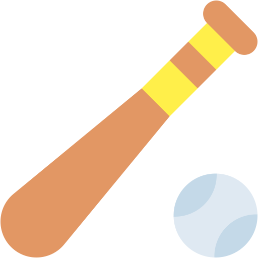 bate de béisbol icono gratis