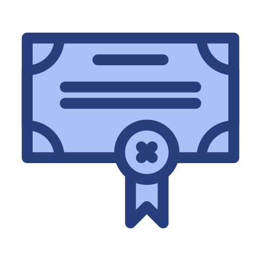 Сертификат бесплатно иконка