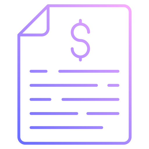 documento financeiro grátis ícone