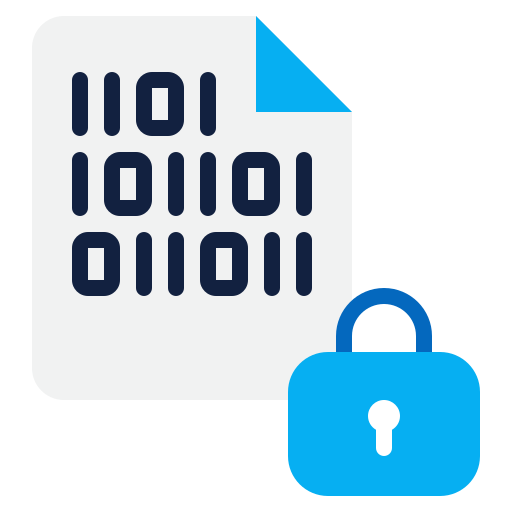cifrado de datos icono gratis