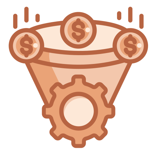 embudo de innovación icono gratis