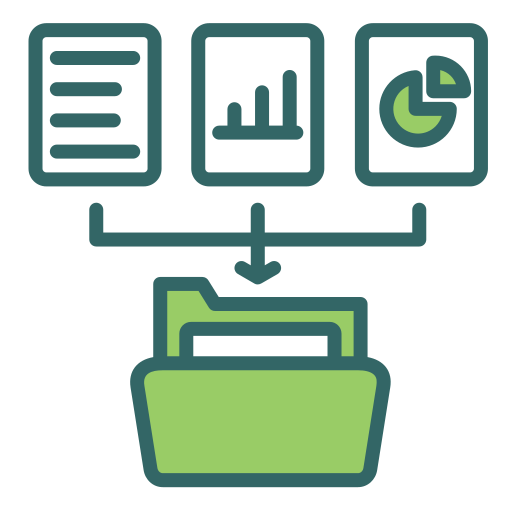 recopilación de datos icono gratis