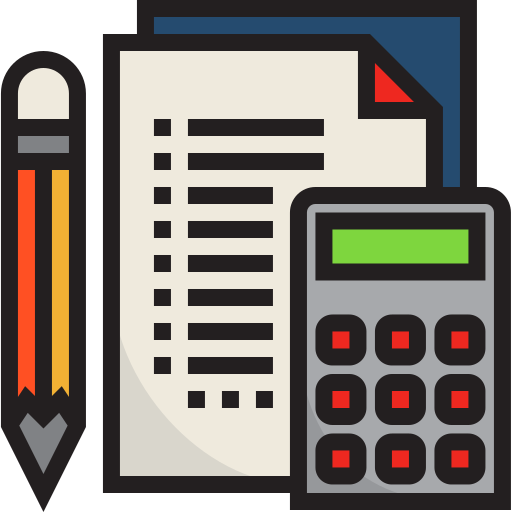 Calculator srip Lineal Color icon