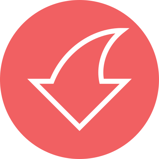 flecha hacia abajo icono gratis