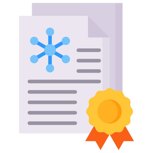 certificado icono gratis