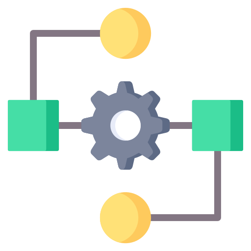 diagrama de proceso icono gratis