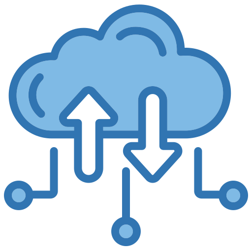 Cloud traffic free icon