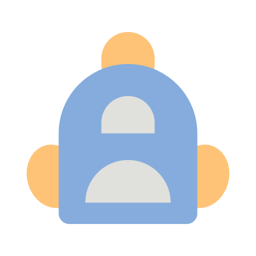 bolsa para la escuela icono gratis