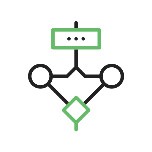 diagrama de flujo icono gratis