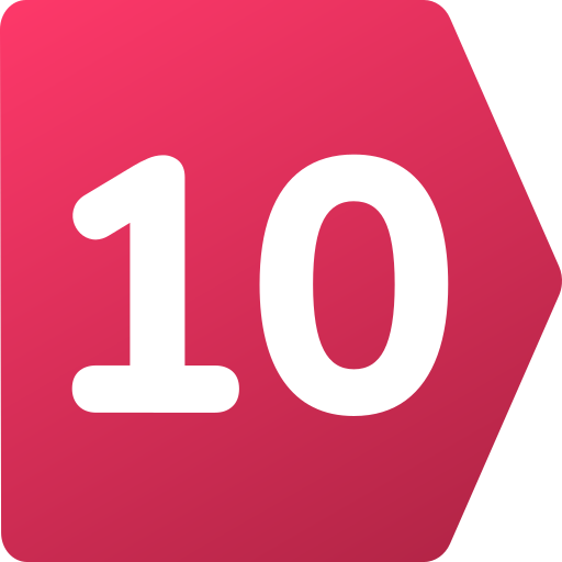 Number 10 free icon