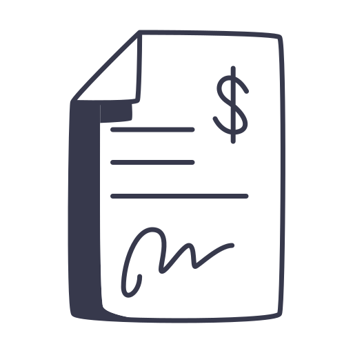 contrato icono gratis