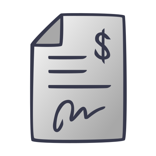 contrato icono gratis