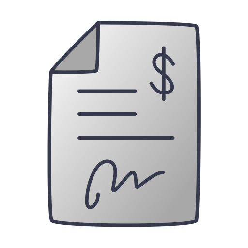 contrato icono gratis