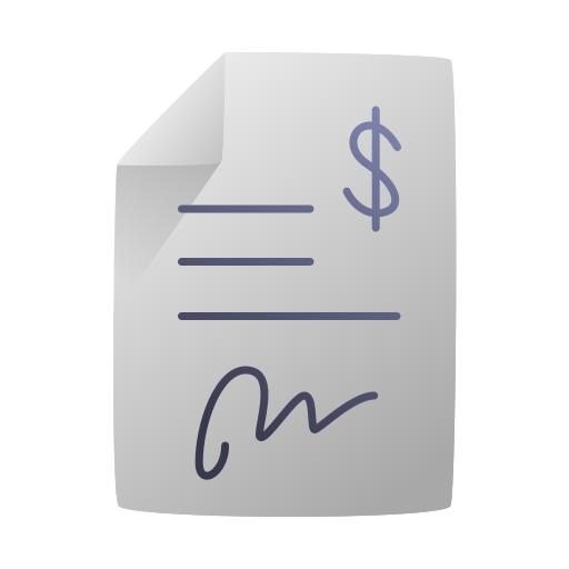 contrato icono gratis