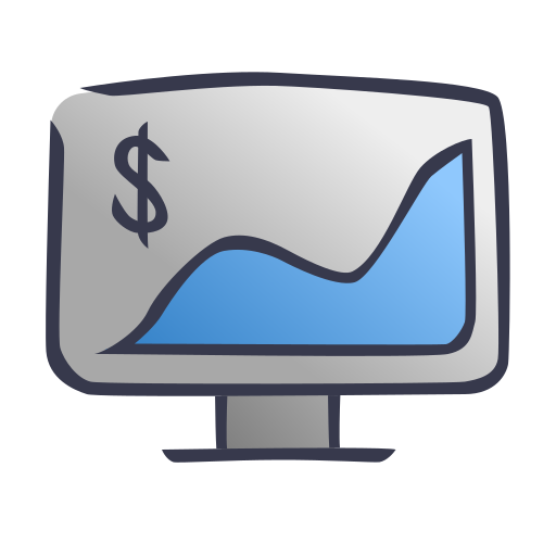 bolsa de valores icono gratis