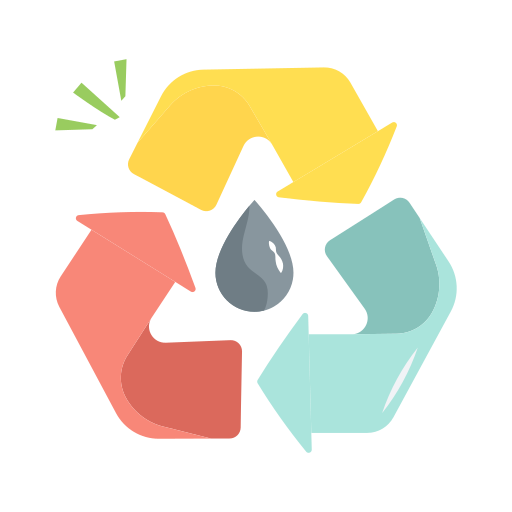 reciclaje de agua icono gratis