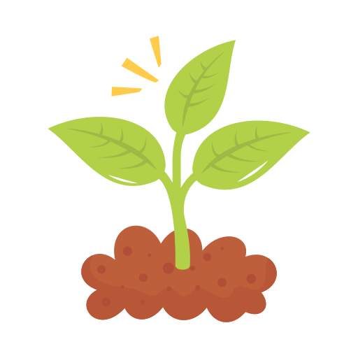 plantas creciendo icono gratis