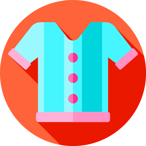 Shirt Flat Circular Flat icon