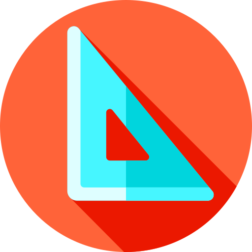 Set square free icon Set square free icon