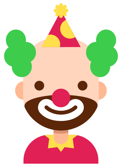 payaso icono gratis