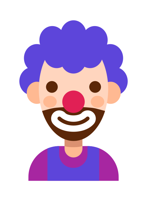 payaso icono gratis