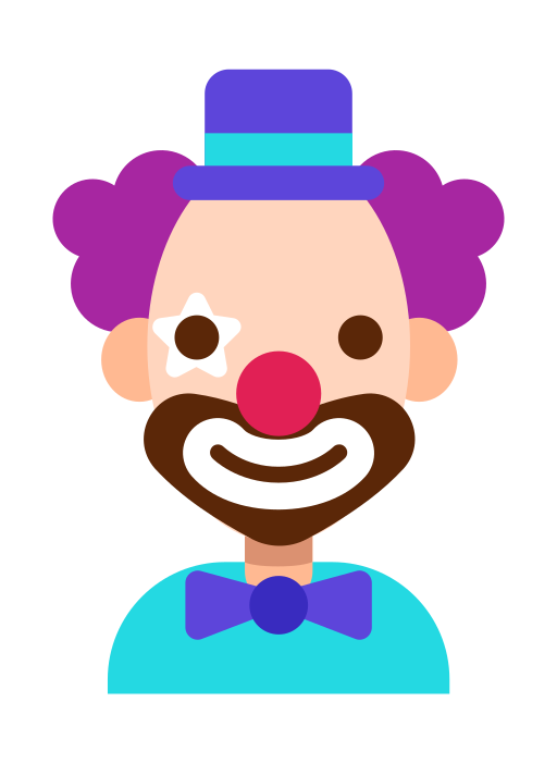 payaso icono gratis