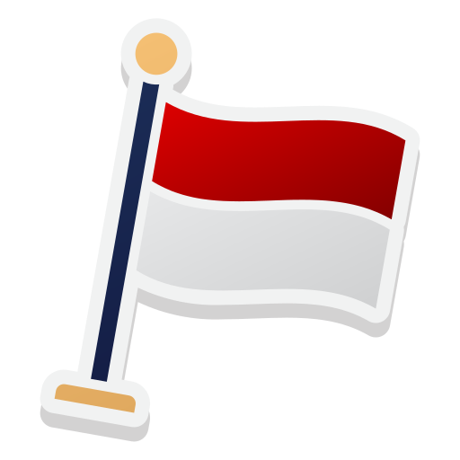 bandera de indonesia icono gratis