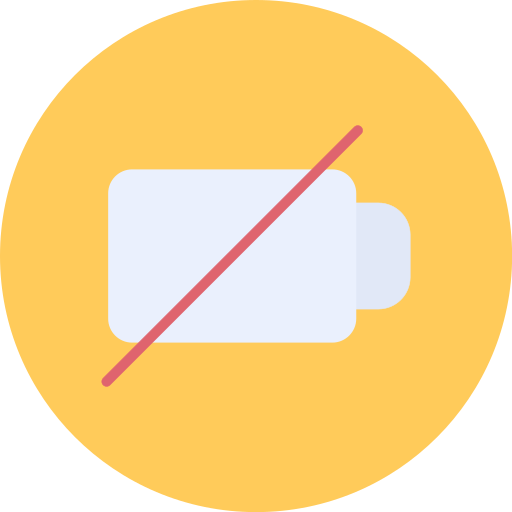 batería vacía icono gratis