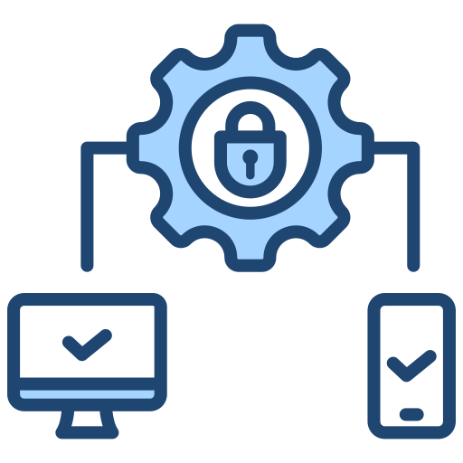 seguridad del dispositivo icono gratis