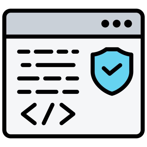seguridad del software icono gratis