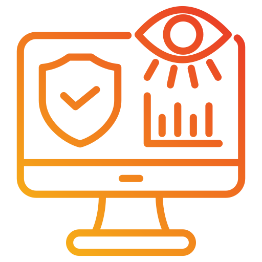 monitoreo de seguridad icono gratis