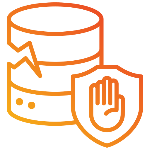 prevención de pérdida de datos icono gratis