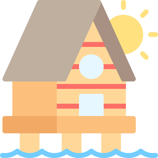 bungalow icono gratis