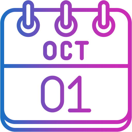 1 de octubre icono gratis