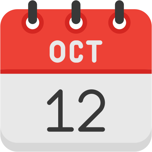 12 de octubre icono gratis