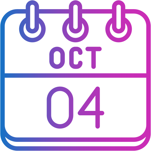 4 de octubre icono gratis