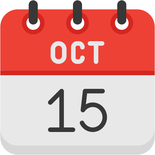 15 de octubre icono gratis