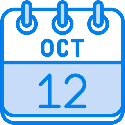 12 de octubre icono gratis