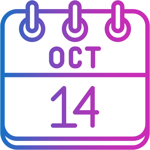 14 de octubre icono gratis