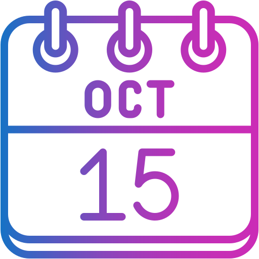 15 de octubre icono gratis