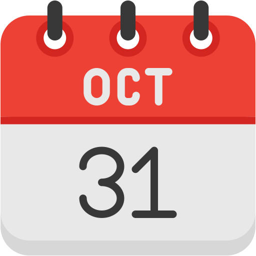 31 de octubre icono gratis