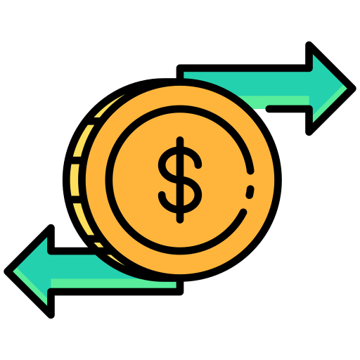 Денежный поток бесплатно иконка