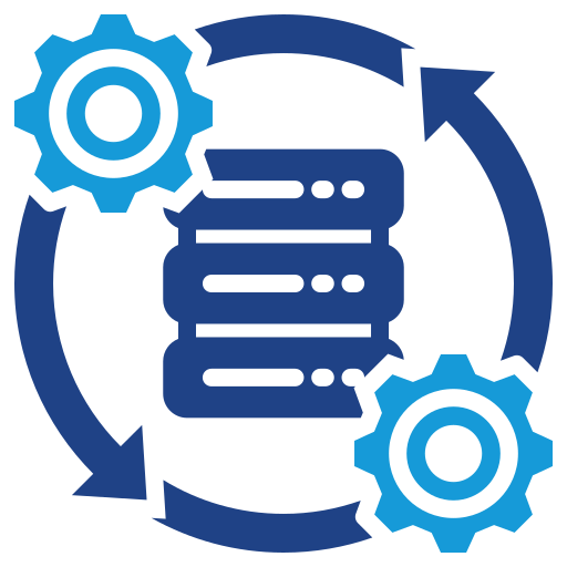 proceso de datos icono gratis