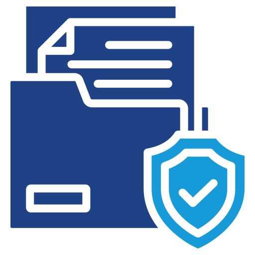 seguridad de datos icono gratis