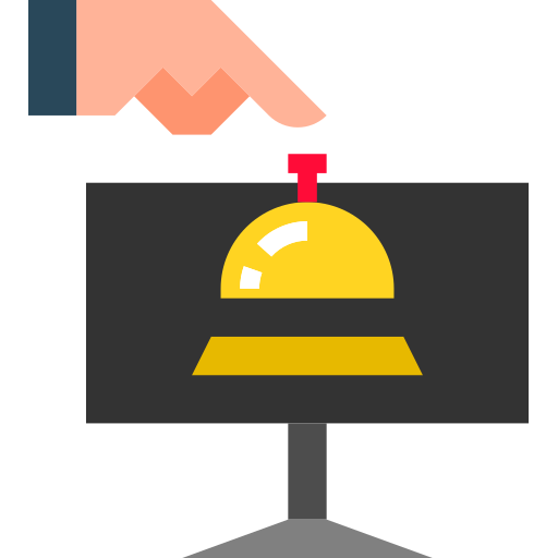 reserva en línea icono gratis